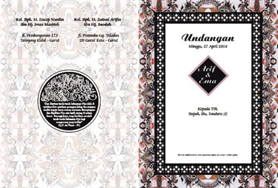 100 Frame Undangan 100 Frame Undangan Batik Oriental Wedding